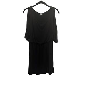 Black Tiered Cold Shoulder Tunic